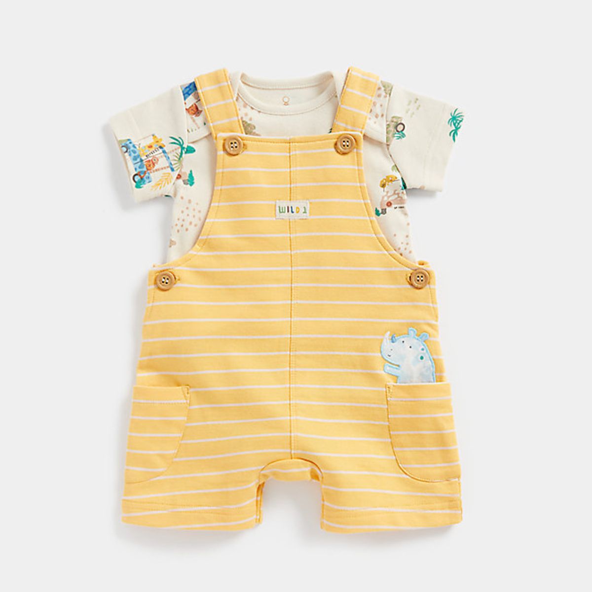 Mothercare Baby Boy Tropical Jungle BIBSHORT And BODYSUIT Mothercare 👶